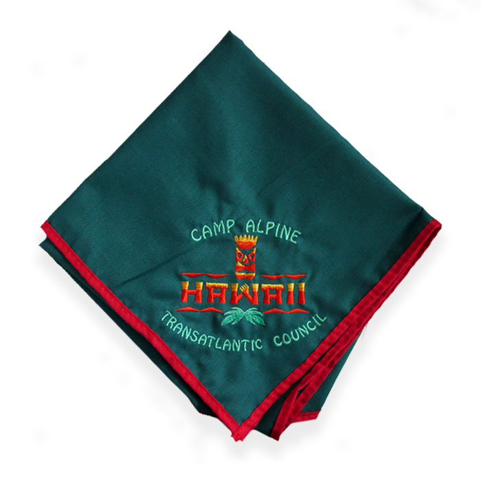 Custom direct embroidered neckerchief example image