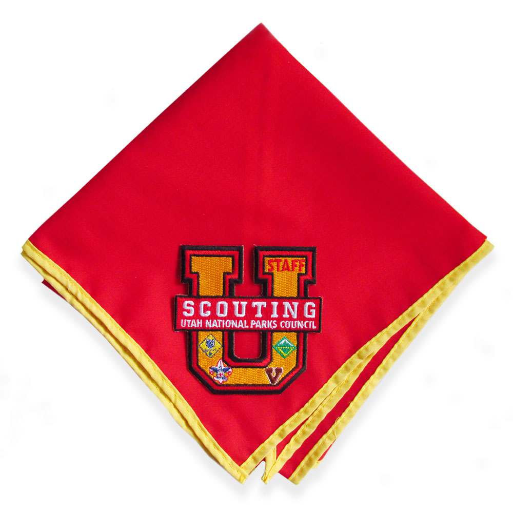Custom neckerchief with attached patch example image