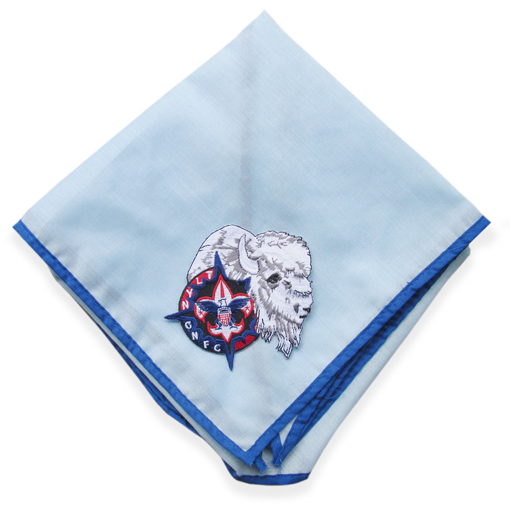 Custom neckerchief with attached patch example image