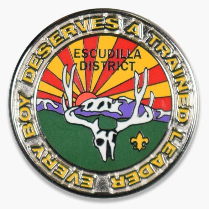 Custom bsa challenge coin example image