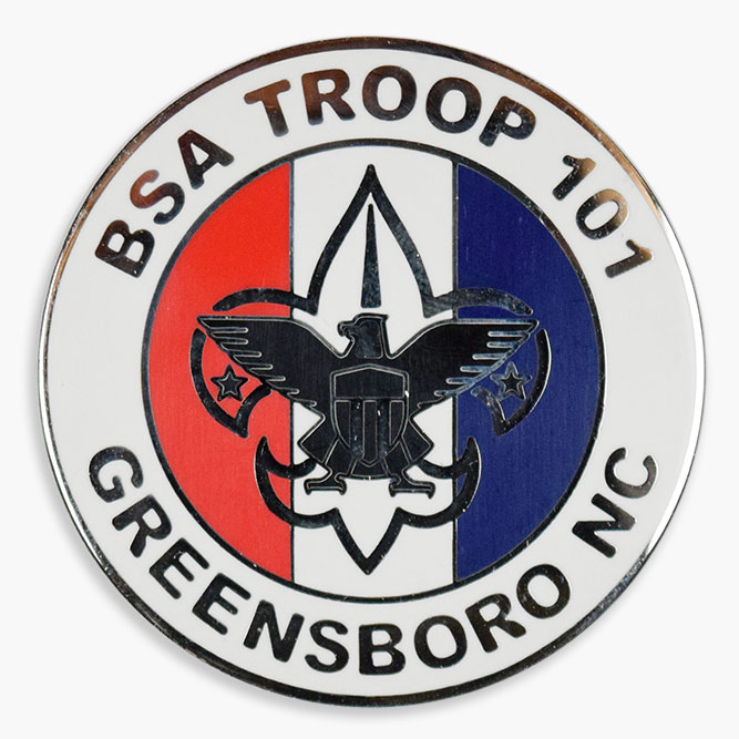 Custom bsa challenge coin example image