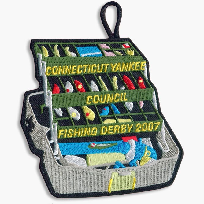 Custom embroidered boy scout patch example image