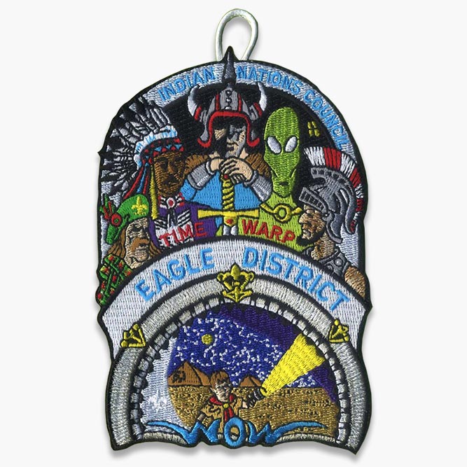 Custom embroidered boy scout patch example image