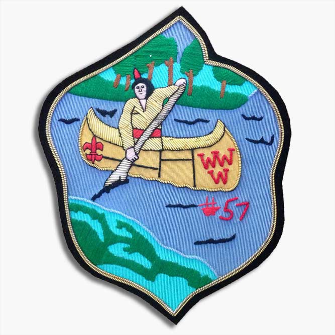 Custom woven patch example image