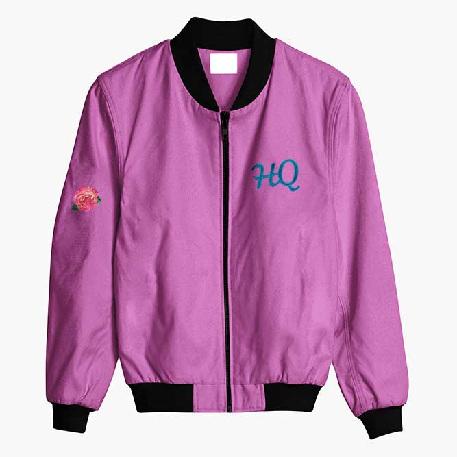 Custom direct embroidered jacket image