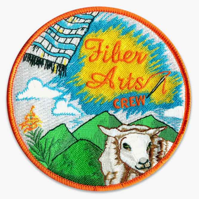Custom embroidered patch example image