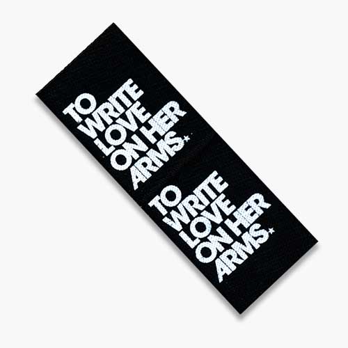 Custom printed label example image