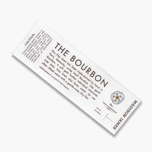 Custom printed label example image