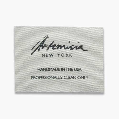 Custom printed label example image