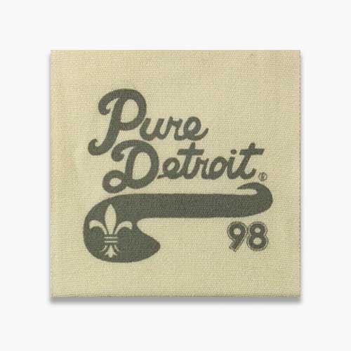 Custom printed label example image