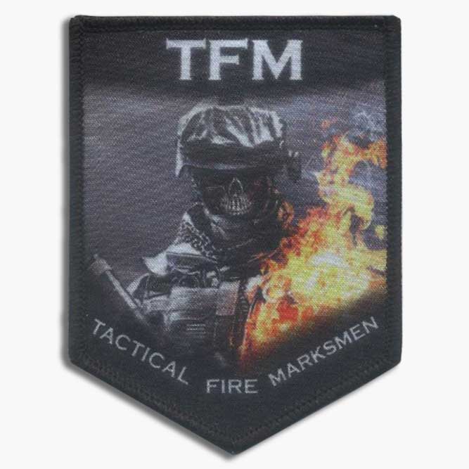 Custom printed patch example image