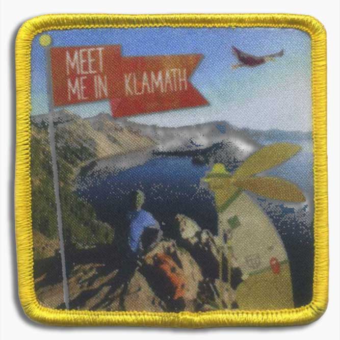 Custom printed patch example image