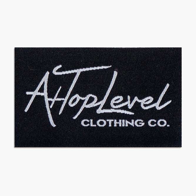 Custom woven label example image