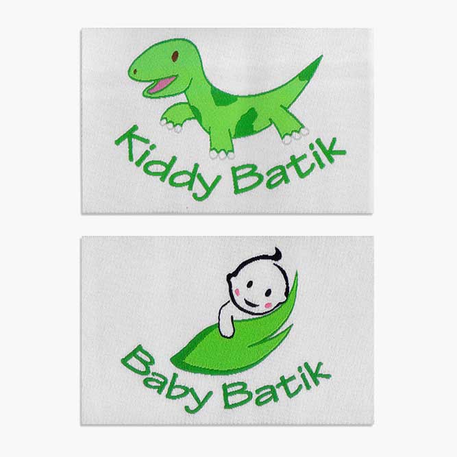 Custom woven label example image