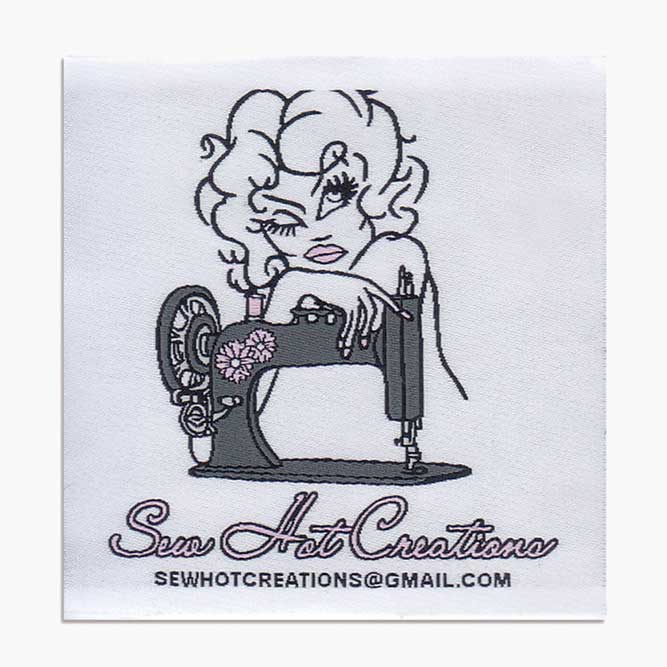 Custom woven label example image