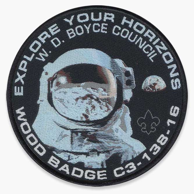 Custom woven patch example image