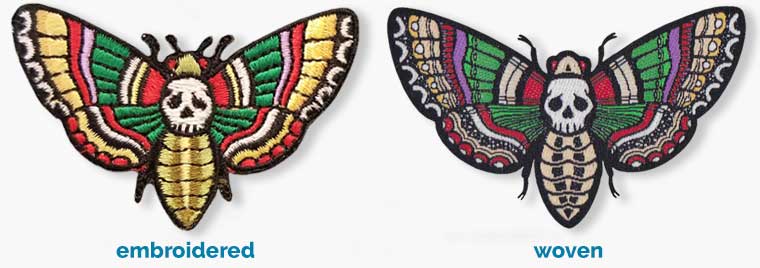 Woven vs Embroidered Patch